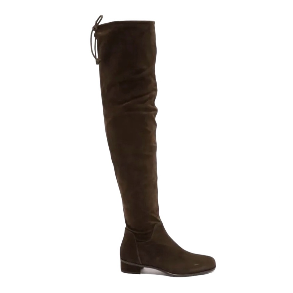 Aquatalia Lisandra Over The Knee Suede Boot Gray Size 7 NEW